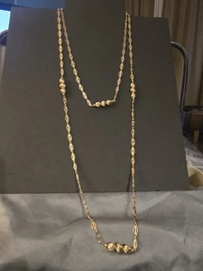Collar o cadena vientre vintage tono oro 58" - Imagen 1 de 6