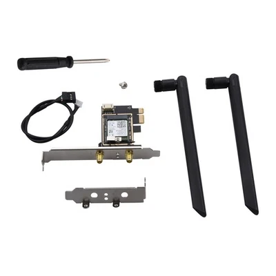 WiFi Card Bluetooth Network 2.4G+5.8G+6G 6E AX210 5.3 Adapter PC TRI- Band - Image 1 of 4