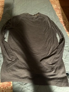 SmartWool Shirt Womens Blue Merino Activewear Base Layer Long Sleeve Sz M - Picture 1 of 3