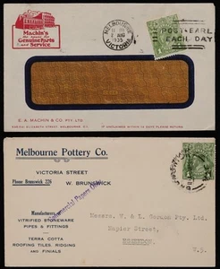 AUSTRALIA 1930s KGV 1d green on Victoria advertising covers. (30) - Picture 1 of 12