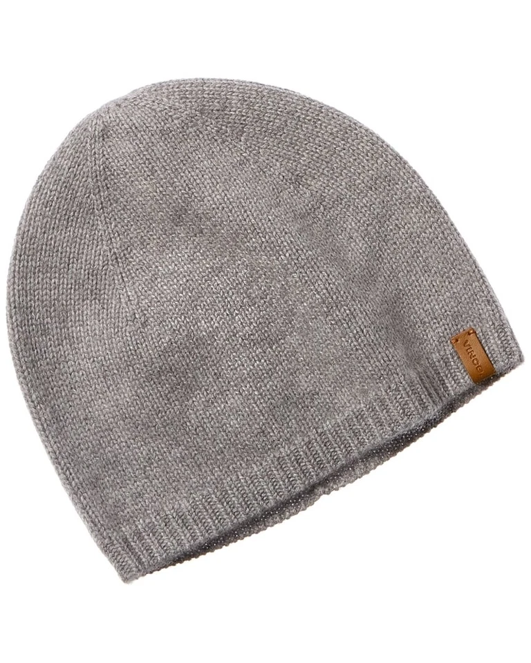 Vince Rib Hem Cashmere Beanie Women's Grey Os - Image 1 of 1