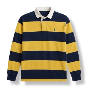 Polo Ralph Lauren Striped Rugby Sweatshirt Men’s Size M - Picture 1 of 13
