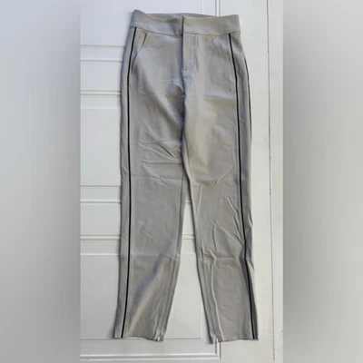 Athleta Stellar Novelty Trouser Pants Light Gray Womens Size 0 - Image 1 of 4