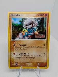 Pokemon TCG - Meditite 55/108 EX Power Keepers Stamped Holo Karte - Lp - Bild 1 von 6