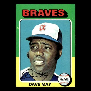 Dave May #650 1975 Topps Atlanta Braves Baseball Card MLB EX - Picture 1 of 3