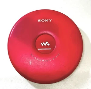 SONY D-EJ002 Walkman Portable CD Player Red-Tested, Works Great! Vintage Retro - Afbeelding 1 van 10
