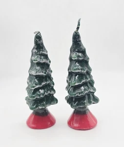 2 Vintage Christmas Tree Candles West Germany 5" '60s-'70s - Picture 1 of 3