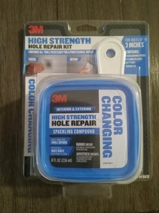 3M High Strength Hole Repair Kit, Color Changing Spackling Compound, 8 oz , Blue - Picture 1 of 12