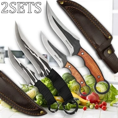 Conjunto profissional de facas utilitárias de desossa de aço inoxidável pacote com 2 com tampa - Imagem 1 de 4