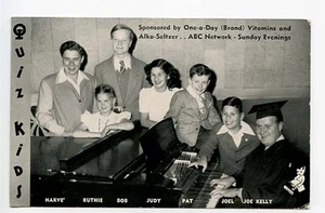 NBC The Quiz Kids Joe Kelly Piano Paramount Conjunto de Película Programa de TV Postal - Imagen 1 de 1