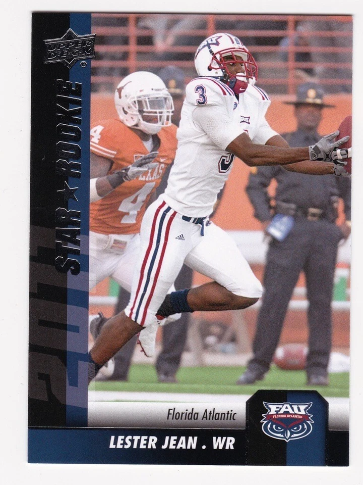 2011 Upper Deck Star Rookie RC Lester Jean Florida Atlantic Owls #146 Houston - Image 1 of 1
