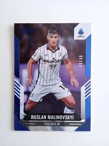 SCORE PANINI SERIE A 2021/22 ATALANTA MALINOVSKYI n 55 BLUE LAVA NUMERATA 09/49 - Picture 1 of 2