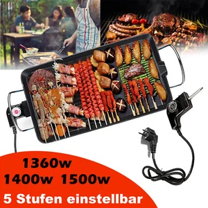 Elektrischer Teppanyaki Grill Tischplatte Grillplatte Kochplatte Grill 3 Größen - Bild 1 von 25