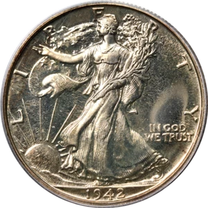 1942 Walking Liberty Half Proof PCGS PR64 Superb Eye Appeal Strong Strike - Picture 1 of 4
