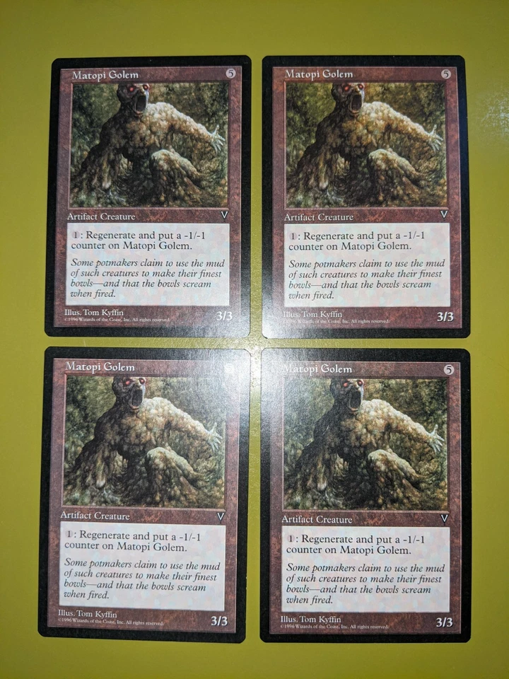 Matopi Golem x4 Visions 4x Playset Magic the Gathering MTG  - Image 1 of 1