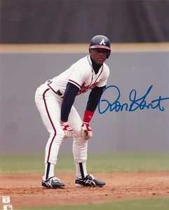RON GANT ATLANTA BRAVES ACTION SIGNED 8x10 - Picture 1 of 2