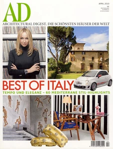 AD Architectural Digest, Heft 4/2010, Nr. 108, BEST OF ITALY, Top Zustand! - Bild 1 von 3