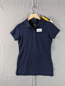 -00309 Lee's Uniform Short Sleeve Pique Pollo Navy Blue M NWT - Picture 1 of 8