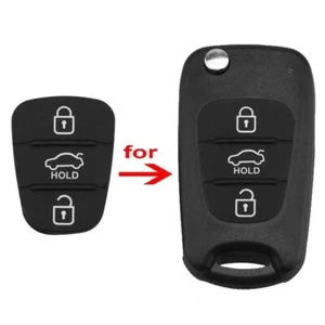 Key Fob Button Pad Compatible With Kia Hyundai i10 i20 i30 ix35 Aftermarket Part - Picture 1 of 6