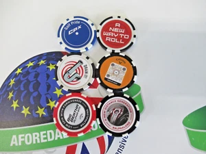 new x6 callaway odyssey golf pride poker chip ball markers - Picture 1 of 2