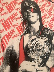 WWF Vintage Bret Hart Shirt XL WWE AEW WCW ECW 