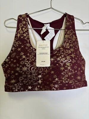 Sujetador deportivo Fabletics Kessler impacto medio II - polvo de estrellas de vino/dorado talla XL *NUEVO* Foto 1 de 4