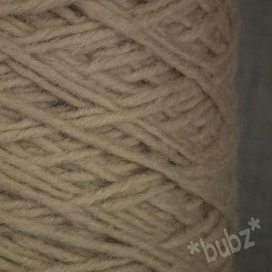 CHUNKY WOOL OATMEAL BROWN 400g CONE 8 BALLS HAND MACHINE KNIT NATURAL YARN BEIGE - Picture 1 of 3