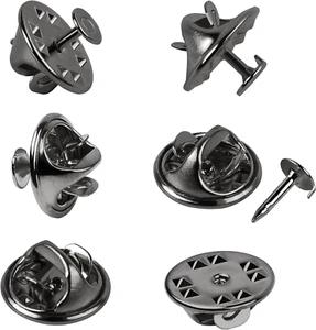 120 Pairs Silver Butterfly Clutch Tie Tacks Pin Back Metal Locking Replacement w - Picture 1 of 12