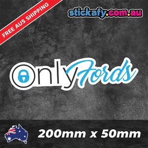 Only Fords Sticker Funny Laptop Car Window Bumper JDM decal 4wd 4x4 ute - Bild 1 von 4
