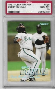 1997 Fleer Tiffany Bobby Bonilla #536 PSA 10 GEM MT - Picture 1 of 2