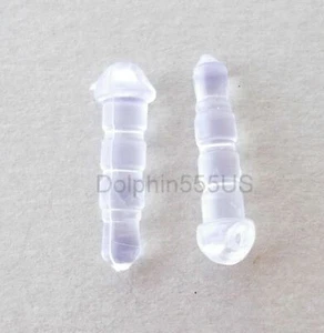 10pcs Clear Anti Dust proof Plug headphone Ear Cap jack 3.5mm cell phone charm - Picture 1 of 3