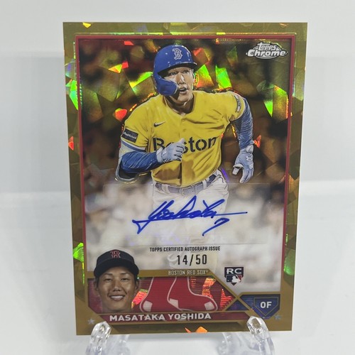 2023 Topps Chrome Update Sapphire Gold Auto Masataka Yoshida /50 Rookie Card SP