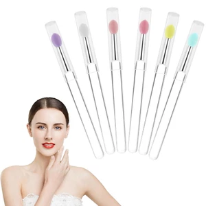 6 PCS Silicone Lip Brush - Lip Brushes Reusable Lip Mask Applicators Lip Gloss - Picture 1 of 12