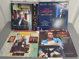 Lot Of 4 Jose Carreras  Opera Laserdiscs Misa Criolla,  Andrew Lloyd Weber