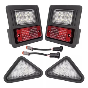 4x LED Headlight Tail Exterior Light Kit For Bobcat Skid Steer Loader Plastic - Picture 1 of 17