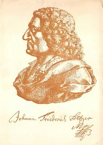 Lot232 meissen germany J Bottger schauhalle china collection postcard alchemist - Picture 1 of 2