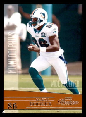 2006 Playoff Prestige #82 Marty Booker Miami Dolphins - Image 1 of 2