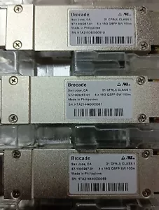 Lot of 2 Brocade 57-1000267-01 XBR-000232 4 x 16GB QSFP for 8510 SAN Director - Picture 1 of 3