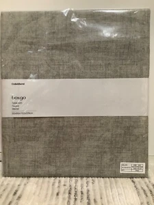 NEW Crate and Barrel Nappe Mantel Tablecloth Shiloh Stone gray 60”x 90” - Picture 1 of 7