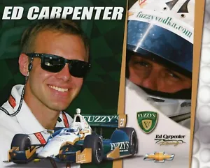 2013 INDY 500 ED CARPENTER USA FUZZY'S RACING INDYCAR 8x10 HERO CARD ! - Picture 1 of 2