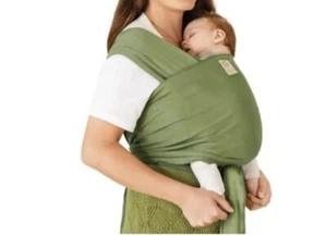 LILLEbaby Dragonfly Baby Wrap Green Cotton Modal Blend Soft Stretch Carry Sling - Picture 1 of 3