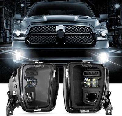 Repuesto de luces antiniebla LED Auxbeam para Dodge Ram 1500 2013 2014 2015 negras  Foto 1 de 4