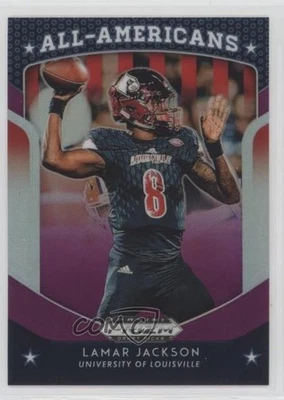 2019 Panini Prizm Draft All-Americans Purple Prizm Lamar Jackson #59 - Image 1 of 2