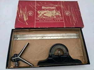 Juego cuadrado de carpintería Starrett 434 12 pulgadas como se muestra - Imagen 1 de 5