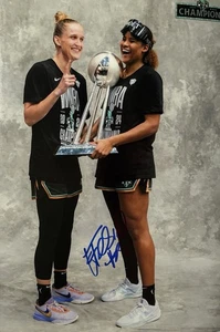 Leonie Fiebich firmado baloncesto WNBA foto firma autógrafo firmado (24) - Imagen 1 de 3