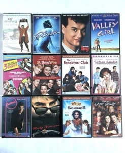80’s DVD Lot (St. Elmo’s Fire, Breakfast Club, Weird Science, Big, Etc) - Picture 1 of 2