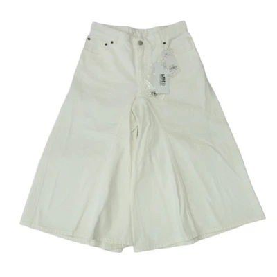 Pantalones de mezclilla MAISON MARGIELA S52LA0127 Mm6 Foo recortados blancos 38 usados LIFE-0 Foto 1 de 4