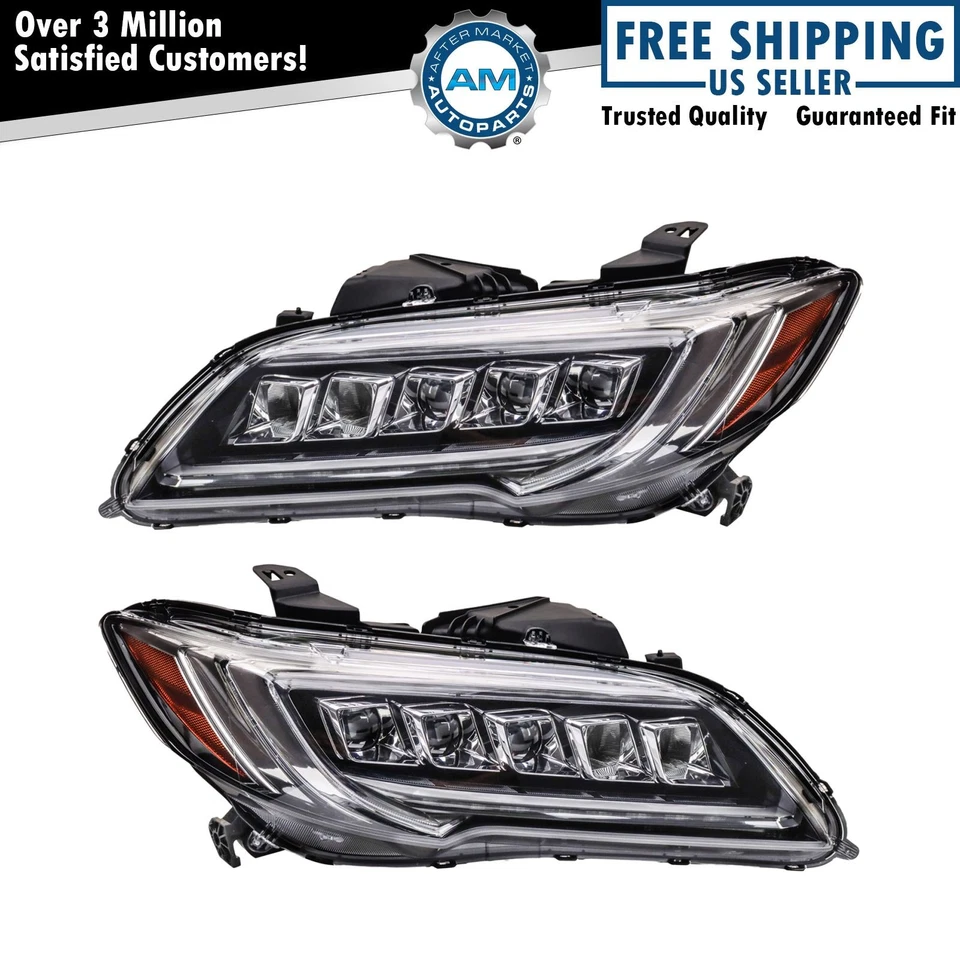Juego de montaje de faros lado conductor y pasajero para Acura RDX 2016-2018 Foto 1 de 4