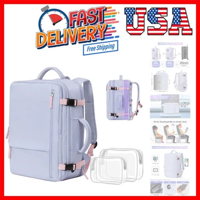 Mochila de viaje para mujer, equipaje de mano aprobado por la aerolínea como artículo personal... Foto 1 de 4