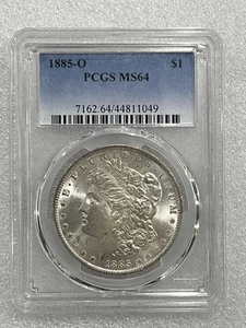 Dólar de plata O Morgan 1885 graduación profesional MS 64 ~ detalle increíble ~~ (049) - Imagen 1 de 2